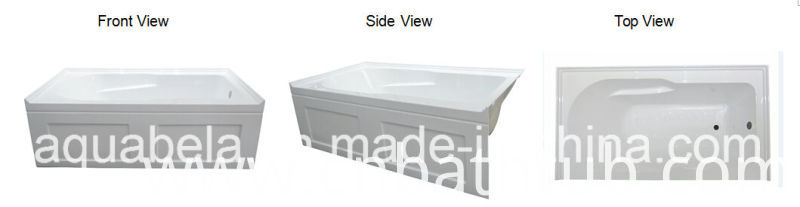 One Skirt Acrylic Build-in/Drop-in Building Materials Bathtub